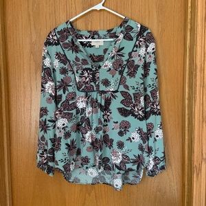 GREEN Loft Outlet Floral Patterned Blouse
